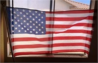 W - AMERICAN FLAG W/ POLE 60X33" (H3)