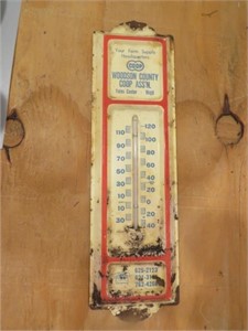 Vintage Woodsen County Co-op Thermometer
