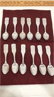United silver co. State spoons.  12 in the lot