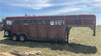 Stock trailer 20ft, unknown brand or model tire