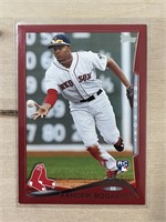 Xander Bogaerts 14 Topps Rookie Red Parallel
