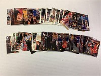 approximately 100 sports cards