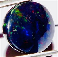 6.91 ct Natural Ethiopian Black Fire Opal