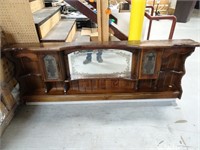 6ft German Style Mirrored Cabinet Bed Headboard