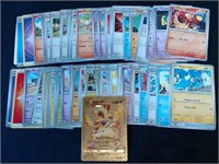 Pokemon Cards Lot With Gold Foil