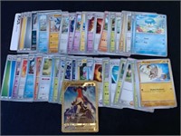 Pokemon Cards Lot With Gold Foil