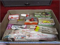 Vintage fishing lures w/boxes.