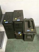 4 PC EMPTY AMMO BOXES
