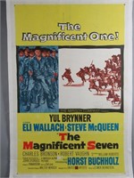 The Magnificent Seven 1960 Linen Backed Poster