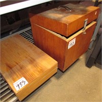 2 WOODEN TOOL CASES