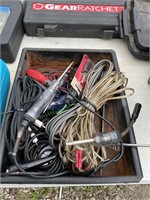 Box of wires and testers