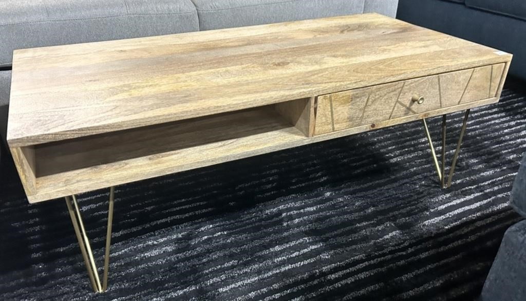 Marigold Mid-Century Coffee Table with Drawer