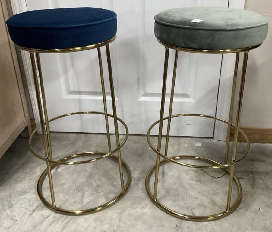 Contemporary Bar Stools , Sage Green and Blue