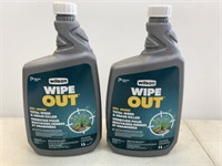 2x 1L Wilson Wipe Out RTU Total Weed & Grass