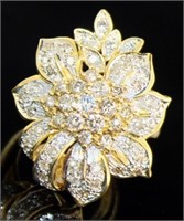 18kt Gold Brilliant 1.66 ct Natural Diamond Ring