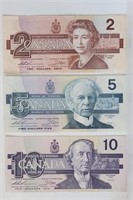 1986-1989 Bird Series Banknotes