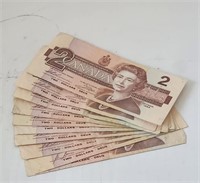 1986 The Last $2 Bill Canada Banknotes