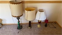 Four Table Lamps