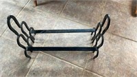 Iron Rack / Holder With Horseshoe End Pieces, 22 "