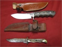 2 knives: 1 Rite Edge 4" blade w/ sheath &