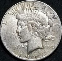 1927-S Peace Silver Dollar BU from Set