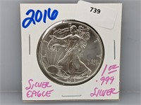 2016 1oz .999 Silver Eagle $1 Dollar