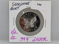 1/2oz .999 Silver Sunshine Mint Round