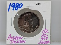 1/2oz .999 Silver Jackson Liberty Lobby Round