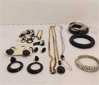 Black, Silver & Gold Tone Jewelry