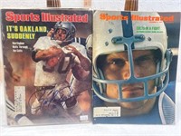 2 vintage Sports Illustrated 1 signed 1972