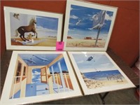 Lot of 4 Signed Numbered Scott Moore Prints
