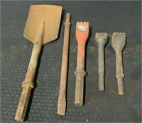 (5) Assorted Jackhammer Bits