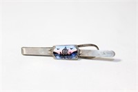 Silver and Enamel Ship Tie Tack