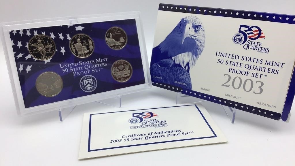 2003 U.S. Mint 50 State Quarters Proof Set