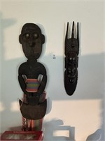Large Tribal Mask & Tribe Figure Decorations