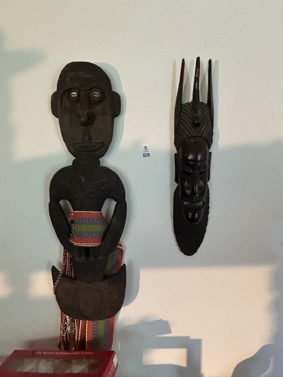 Large Tribal Mask & Tribe Figure Decorations