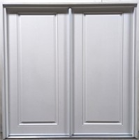 36" Wide Woodgrain Double Shed Door