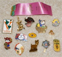 Group of Small Pins including Old Style Light,