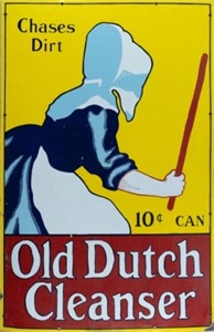 OLD DUTCH ADVERTISING SIGN