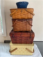 5 - antique/vintage baskets