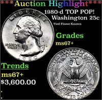 ***Auction Highlight*** 1980-d Washington Quarter