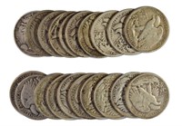 A 3rd Roll Of Circulated Walking Liberty Halves