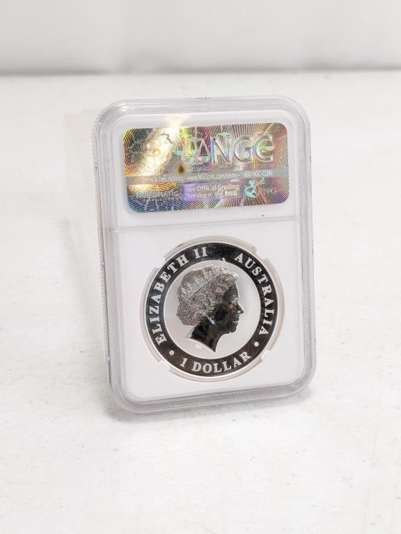 2017 1oz Silver Kookaburra 1 Dollar AU Coin
