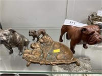 Assorted Bulldog Figurines