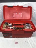 Tackle Box Full of Gun Cleaning Supplies
