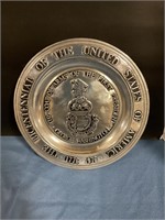 Metal bicentennial plate