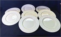 8 Varages French yellow plates