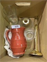 Orange Pitcher & Candle Lamp