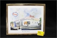 ESSO ADVERTISMENT PRINT: "CLEAN COLORED