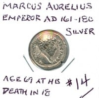 Roman Marcus Aurelius (Emperor 161-180) - Silver,